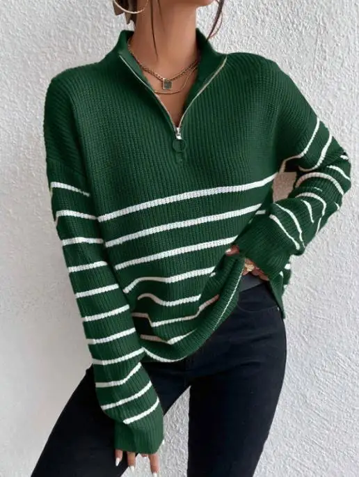 Women's Fashion Pullover Sweater - Autumn Knitted - usage example