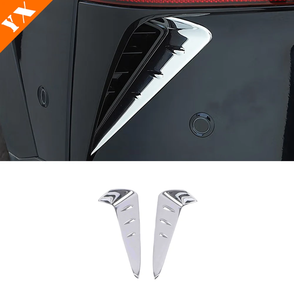 For Changan UNIT Accessories 2020-2024 Carbon Red Chrome Car Rear Fog Light Cover Rear Window Trim Decor Sticker Anti Scratch