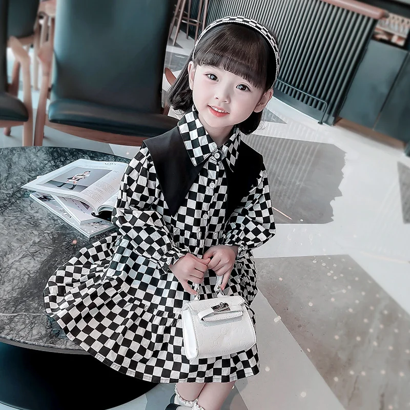 

Girl Dress Party Evening Gown Cotton Skirts 2022 Black Spring Summer Flower Girl Dress Vestido Robe Fille Home Kids Baby Childre