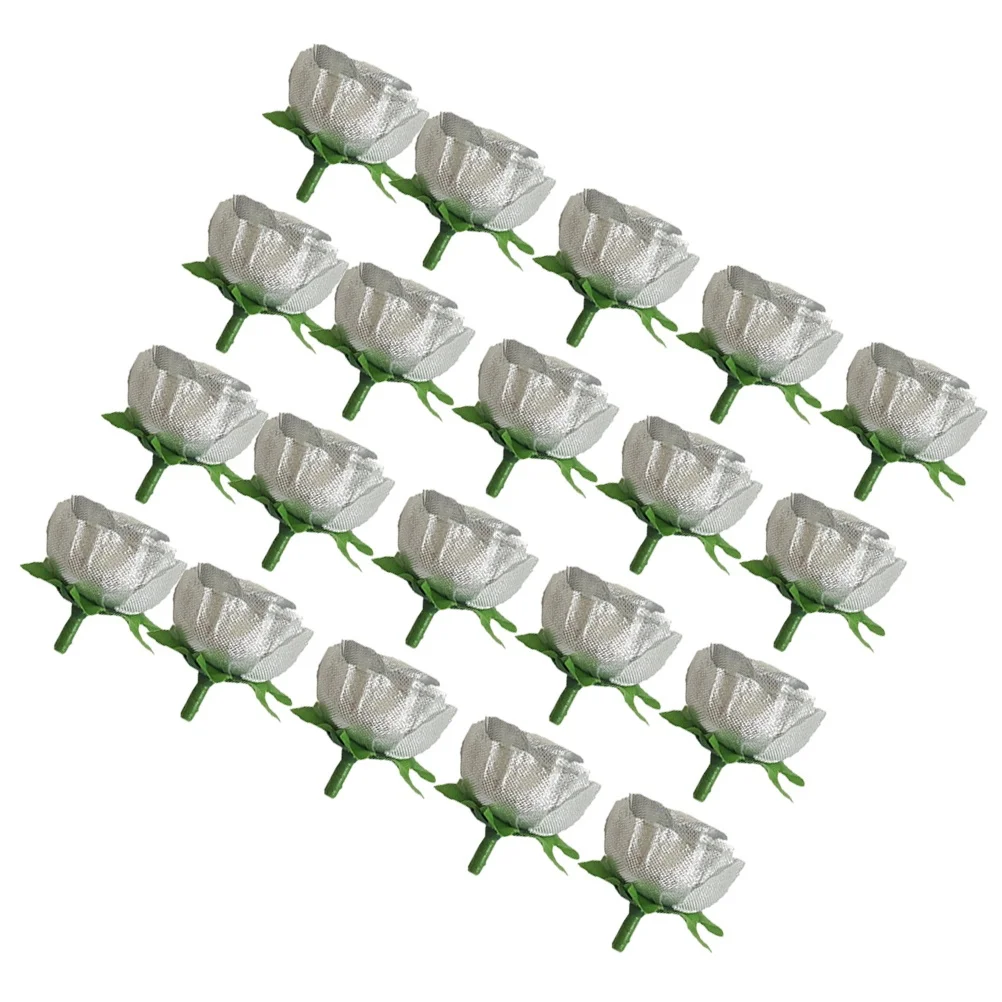 

50Pcs Artificial Rose Flowers Realistic Exquisite Home Wedding Party Decoration Fake Rose Flower Decor for Vase Centerpiece