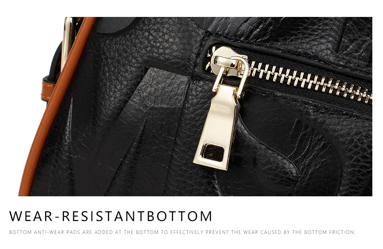 Aidrani Echtleder-Handtaschen für Damen, Designer-Umhängetaschen, neue Schultertasche mit Litchi-Textur, Umhängetasche – Detail 13