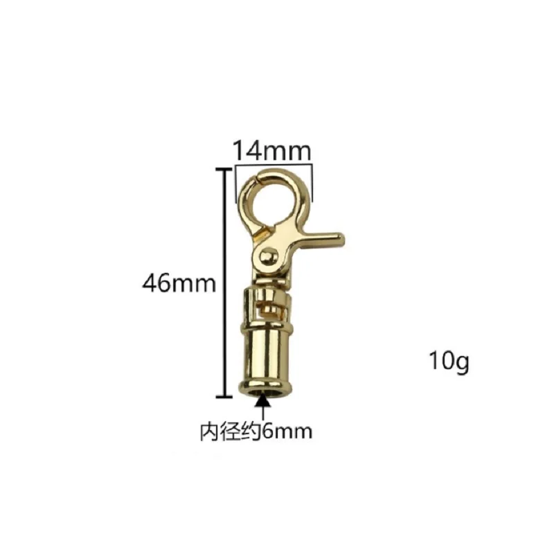 (10pcs/lot) New zinc-alloy case and handbag hardware accessories decoration lobster buckle shoulder strap tassel hanging buckle