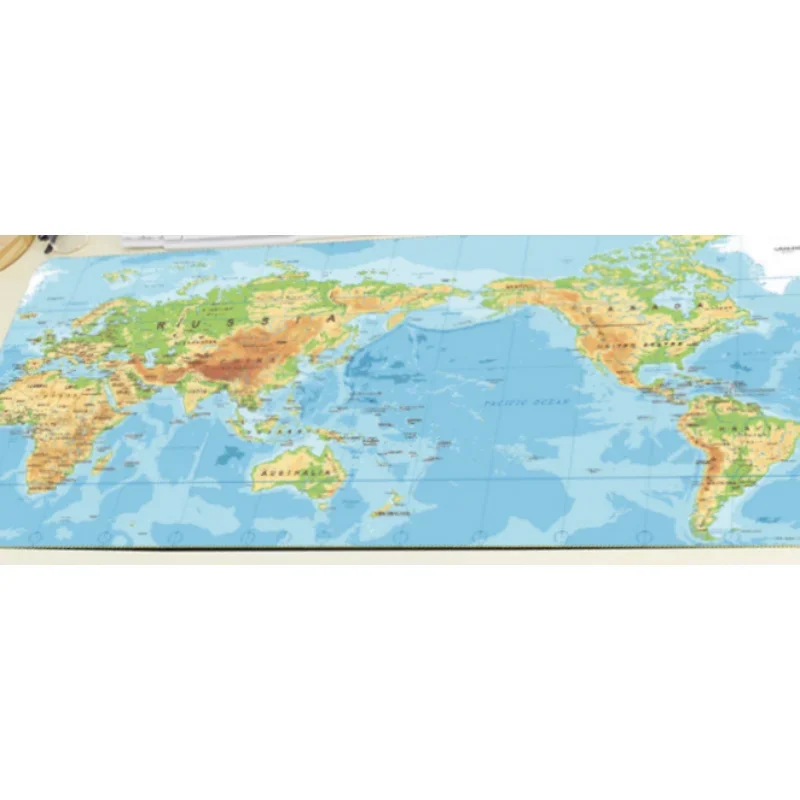 Large Map Mouse Pad Gaming Natural Rubber Lockedge Desk Mat Anti Slip For PC Laptop Desktop Office Game Accessories Mousepad