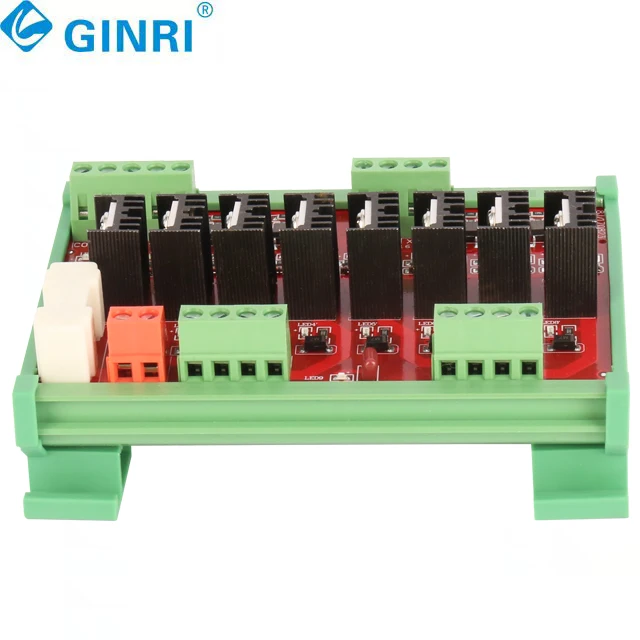 وحدة الترانزستور JR-8J مع عازل Optocoupler 8 قنوات وحدة التتابع PLC لوحة التتابع
