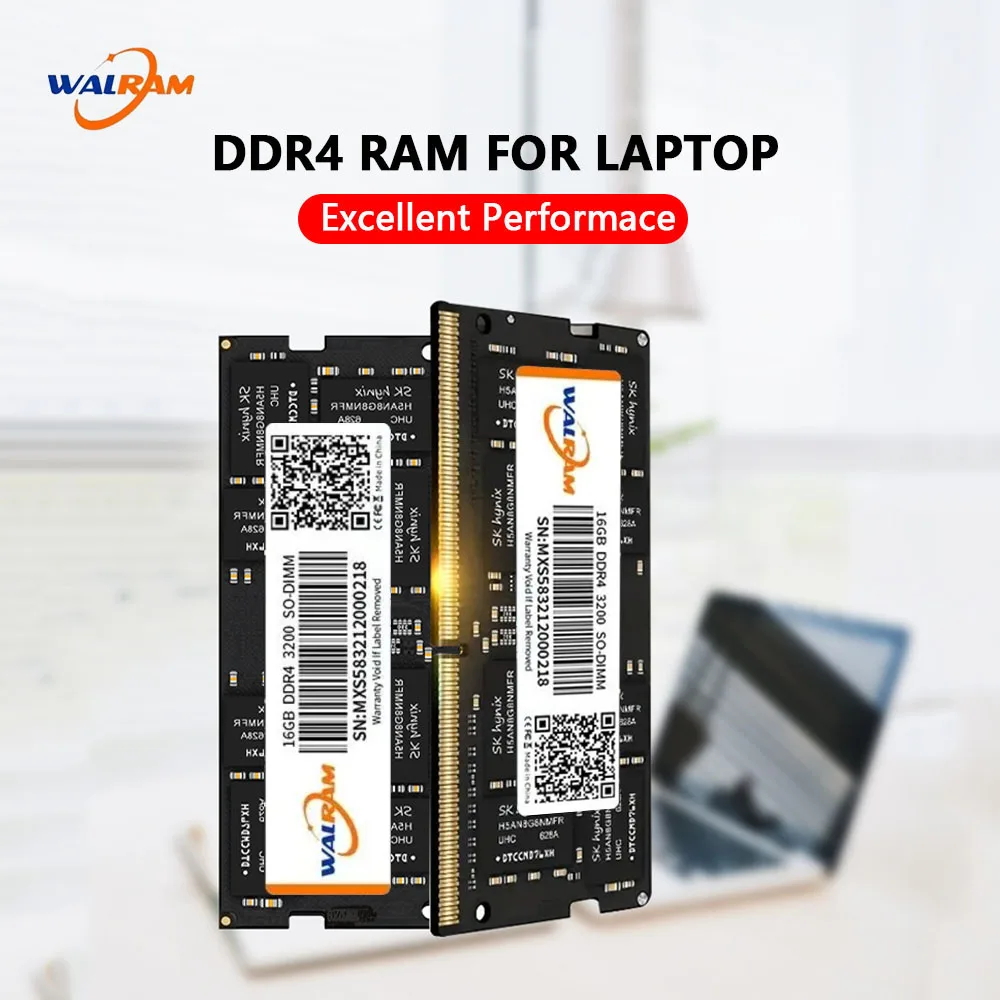 WALRAM DDR4 Memoria Ram 8GB 4GB 2666MHz 3200MHz Sodimm Laptop DDR 4 PC4-21333S 1.2V 260Pin High Performance Notebook Memory Rams