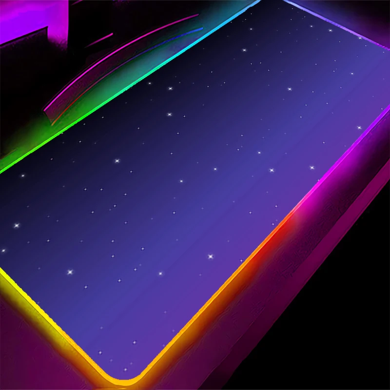 Tapis de souris LED RGB en caoutchouc HD, accessoires de jeu sur ordinateur, clavier, décoration de bureau, bureau, s-stardew Valley