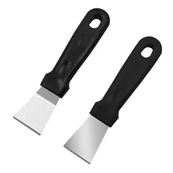 2Pack Blackstone Griddle Scraper Tool Metal Small Grill Scraper for Outdoor BBQ Stiff Grill Pan Cleaning Scraper Spatula