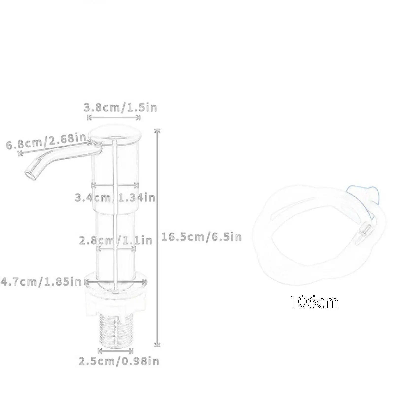 

Lotion Pump Extension Tube Lotion Dispenser,Extension Tube,Multifunctional,Liquid Soap Dispenser for Kitchen Sink Bathroom