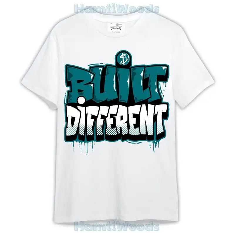 Oxidized Green 4s Shirt, Graphic Built Different Shirt Outfit