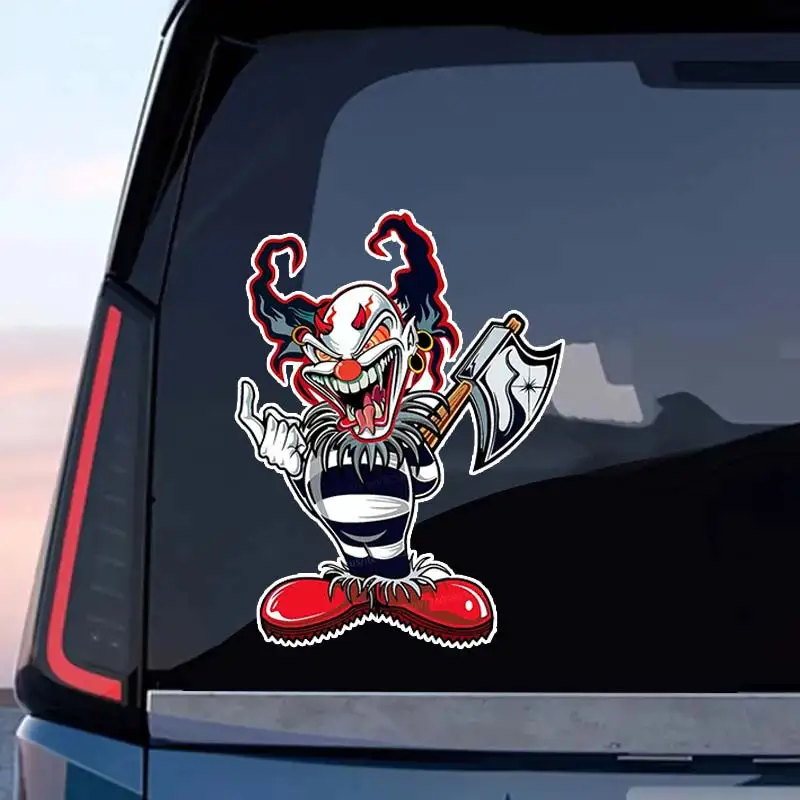 Clown Decal Cartoon Car Sticker Vinyl Waterproof Decal Window Motorcycle Camper Bumper Truck Laptop Decoration  SH518