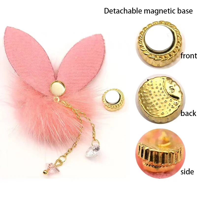 ネイル用磁気ポンポン10個、冬をテーマにした取り外し可能なファジーボールチャーム、プレスオンネイルDIYマニキュア用