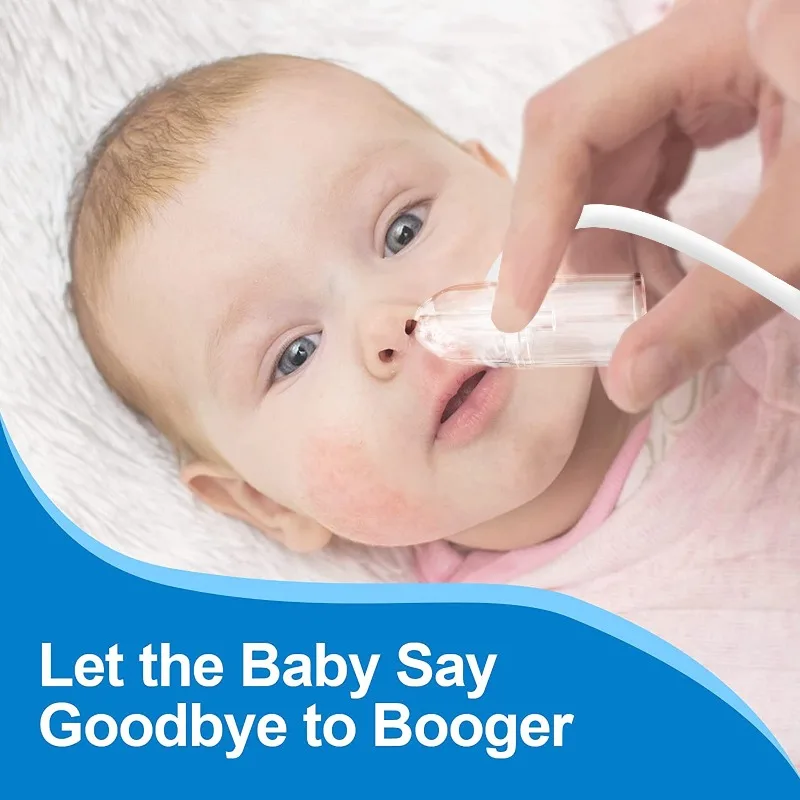 Baby Nasal Aspirator Powerful Hand Pump Nose Sucker Quiet Manual Nose Suctioners for Babies Baby Nasal Sucker Aspirator Snot image 4