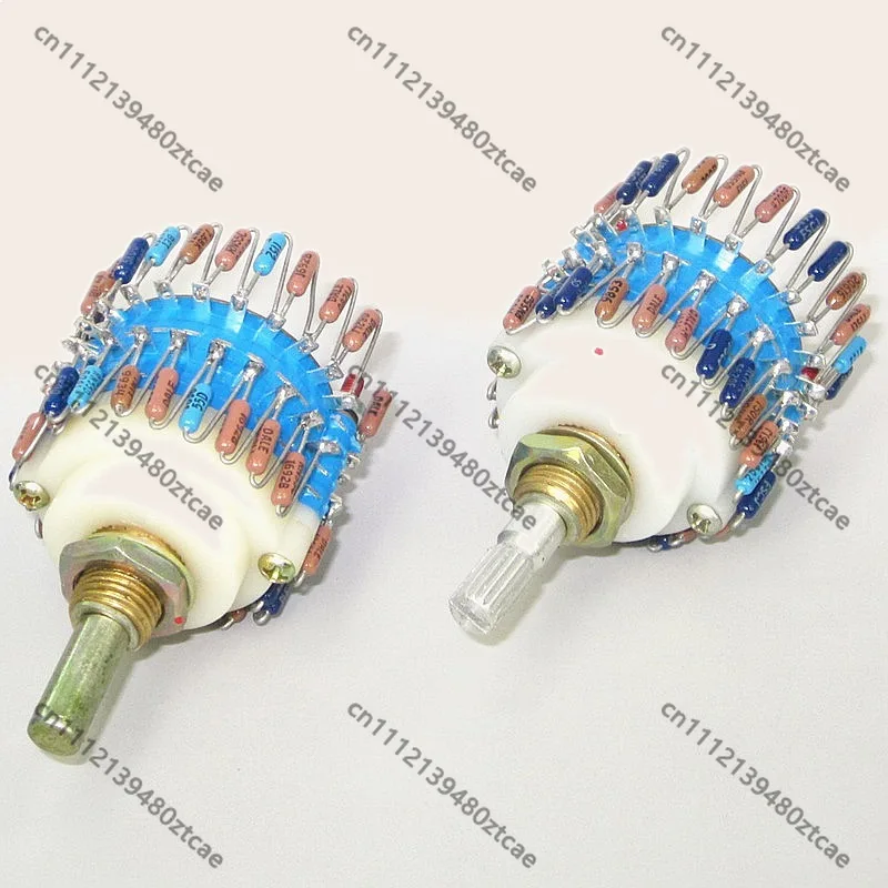 2 Channel Amplifier Volume Potentiometer 10K-500K 23 Step Attenuator HiFi Audio