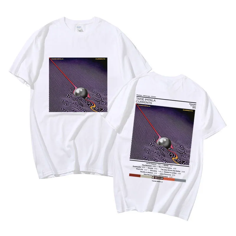 تيارات إمبالا المرويضة للرجال والنساء ، تيشيرت مطبوع على الوجهين ، تيشيرتات فرقة موسيقى الروك من Lndie ، تيشيرتات كبيرة الحجم ، موضة عتيقة ، ذكور