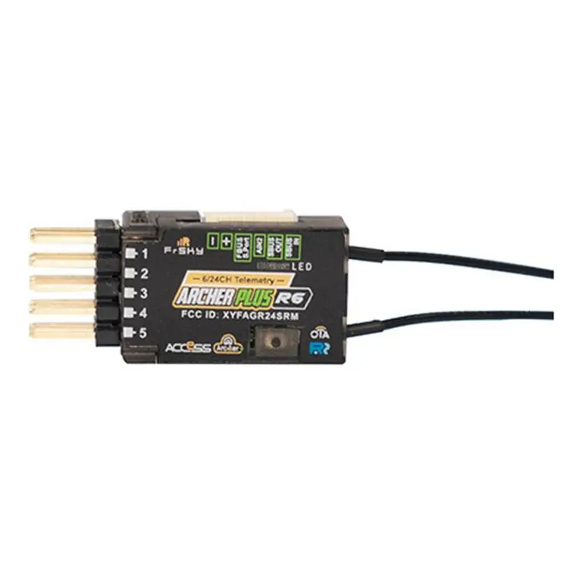 Frsky ARCHER PLUS R6 Receiver 6 High-Precision PWM Channel Receivers Support OTA