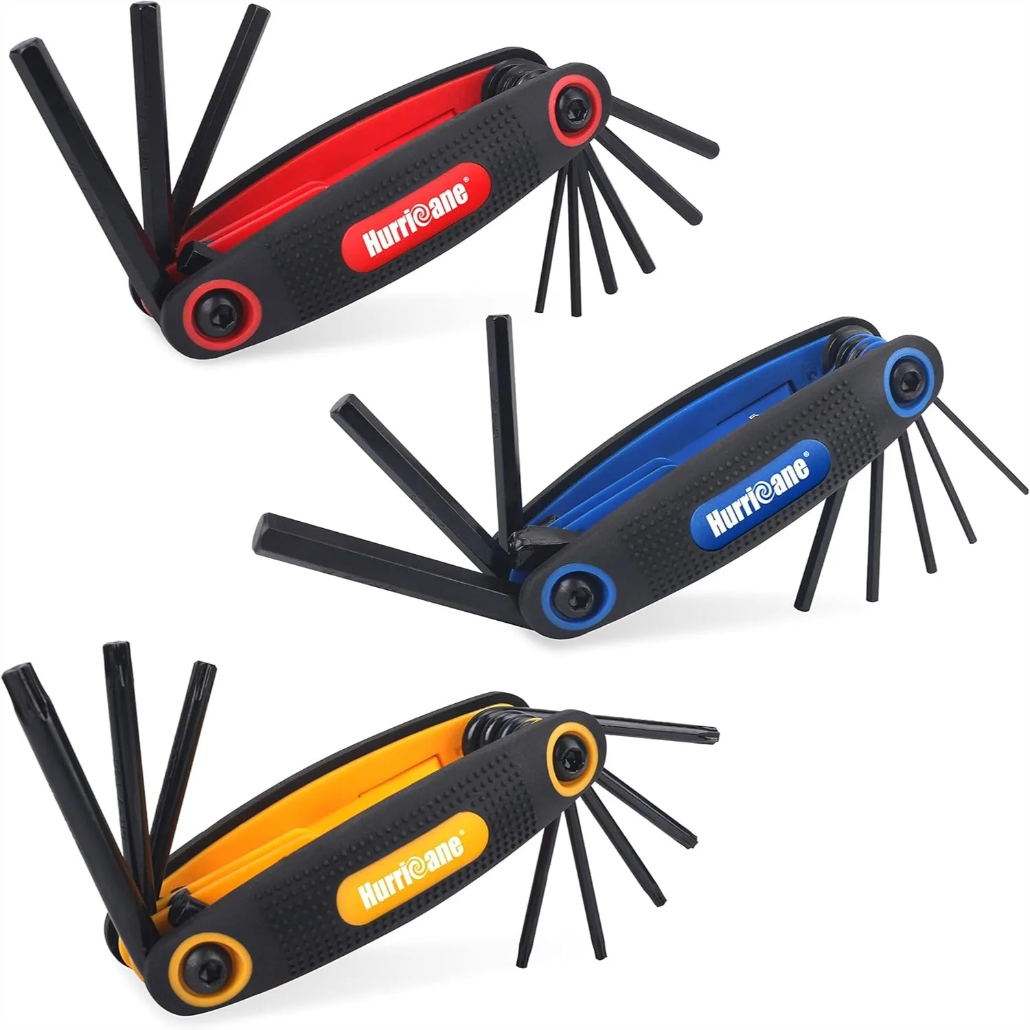 

25-Piece Folding Allen Wrench Set with 270° Swivel Blades, SAE/Metric/Torx Hex Key Set for Bike Repair and Home DIY