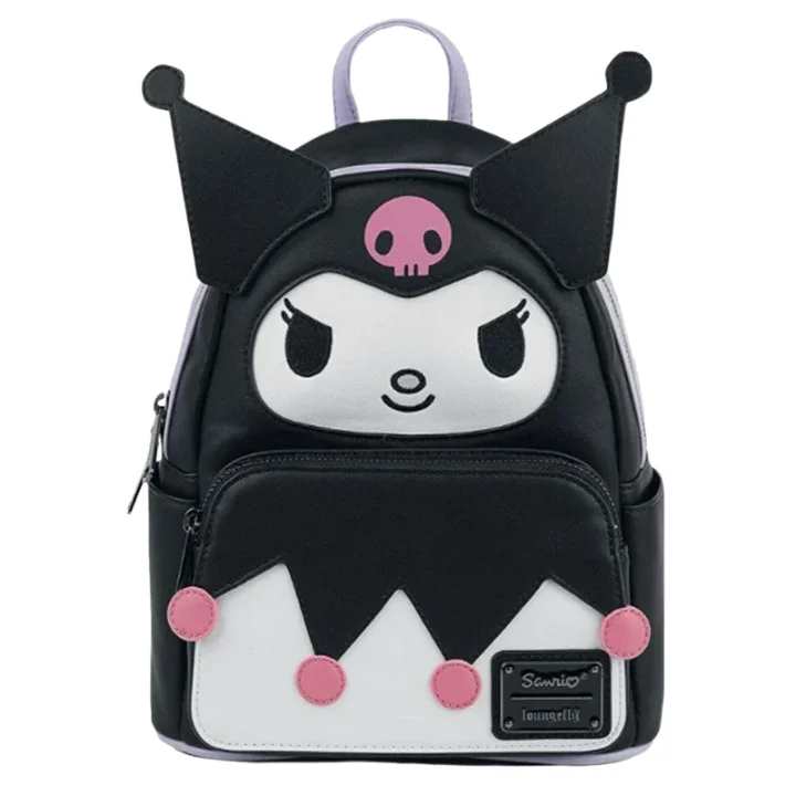 Sanrio my melody anjo mini mochila conjunto criativo mochila de armazenamento papelaria couro mini estudante mochila natal gif