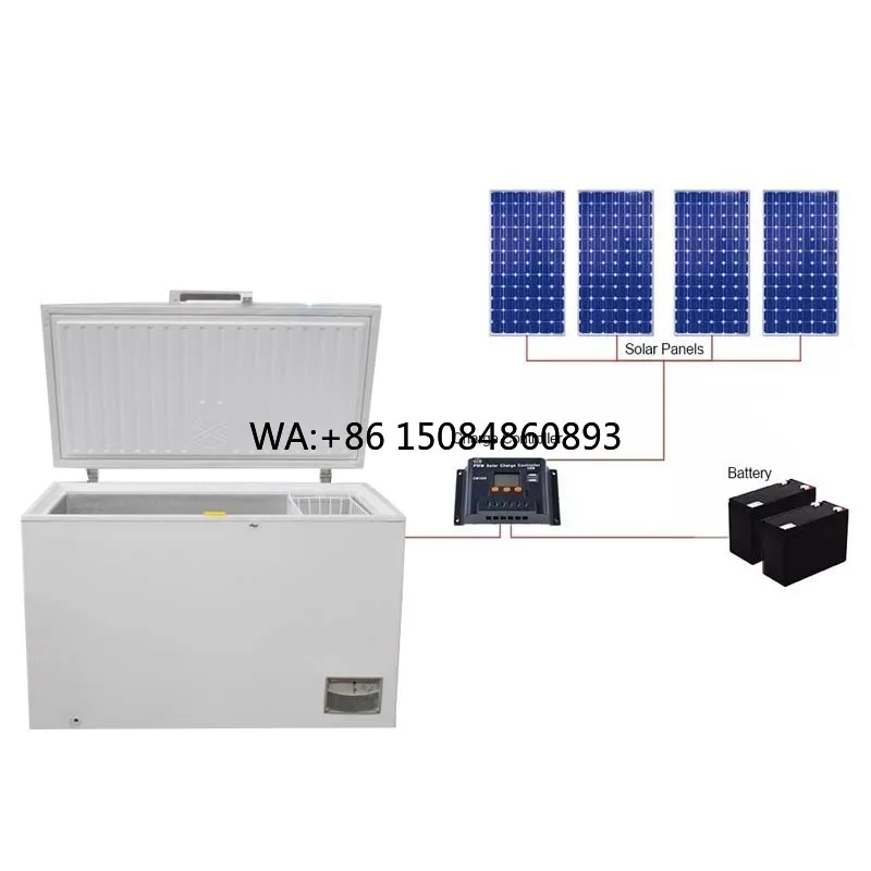 

Solar Energy DC PV Chest Freezer Energy Saving Top Open Door Step Cooling Off Grid Outdoor Refrigeration Device