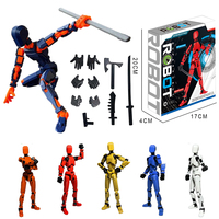 Titan 13 Action Figures with Box T13 Figure 3D Printed Multi-Jointed Movable Lucky 13 Action Figure Nova 13 Action Figure Dummy