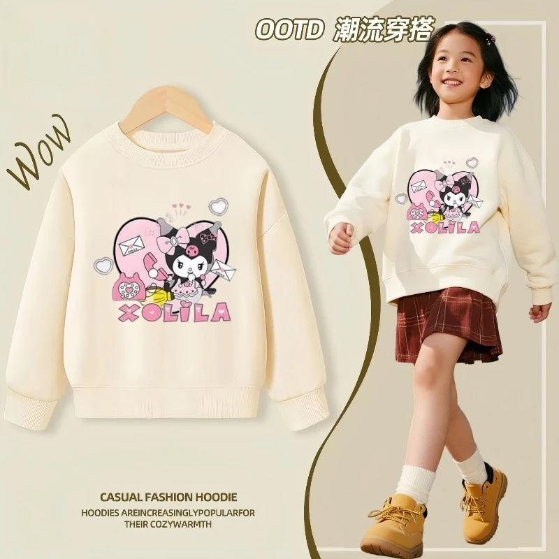 

Baby Girls Cotton Clothes Top Kid Cartoon Printed Pullover Children Autumn Fashion Long Sleeve T-shrits Girls Clothes Top Hoodie