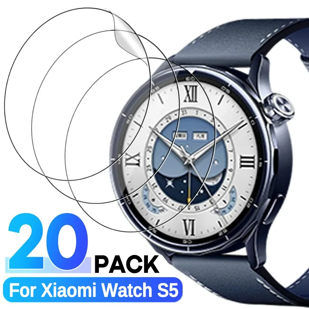 

5-20 шт. мягкая гидрогелевая пленка из ТПУ для Xiaomi Watch S5, защитная пленка для экрана часов с полным покрытием, защитная пленка от царапин, не стекло