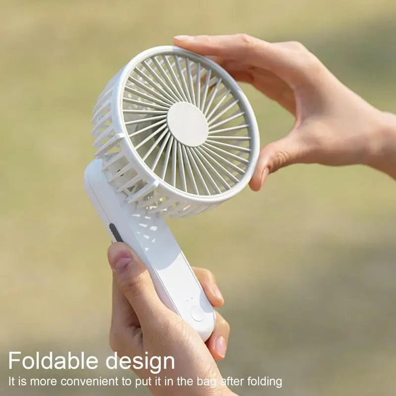 

Mini Handheld Fan USB Rechargeable Multi-Mode Handheld Fan Strong Wind Desk Fans Foldable And Portable For Travel Offices Home