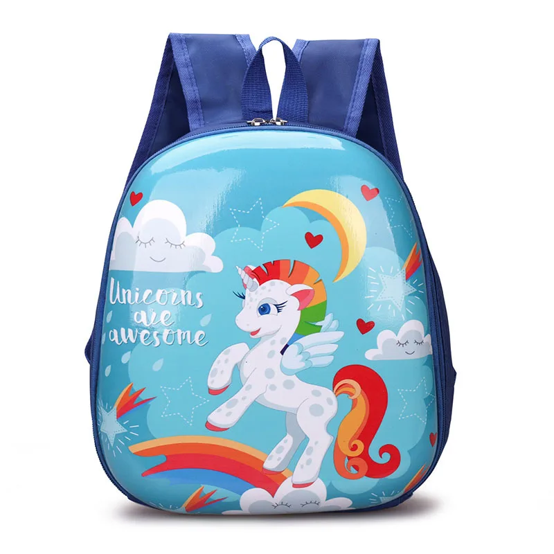 

Cute Unicorn Children Small Backpacks Baby Eggshell Bags Waterproof Girls Boys School Bag In Kindergarten Snacks Sac Licorne New