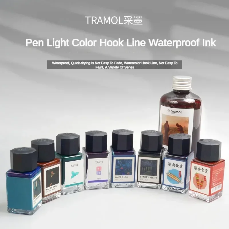 tramol 30 cores 18ml varias tinta de vidro engarrafada canetas tinteiro cartucho de tinta material de escritorio escolar papelaria pk jinhao 01