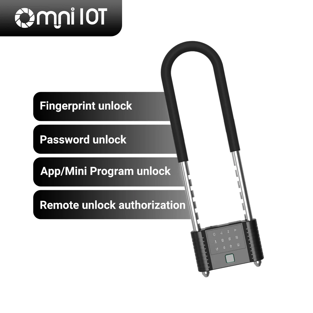 

Omni New Ble QR Scan Разблокировка велосипеда E-bike Мотоцикл Электромобиль Smart Ble U Lock Интеллектуальный замок