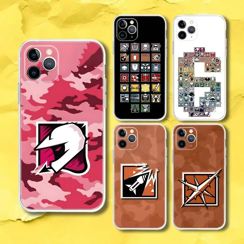

Tom C-Clancys R-Rainbow Six Siege Transparent Phone Case For iPhone 17,13,15,12,11,14,16 Pro Max Mini 7,8 Plus SE4,17E Air Funda