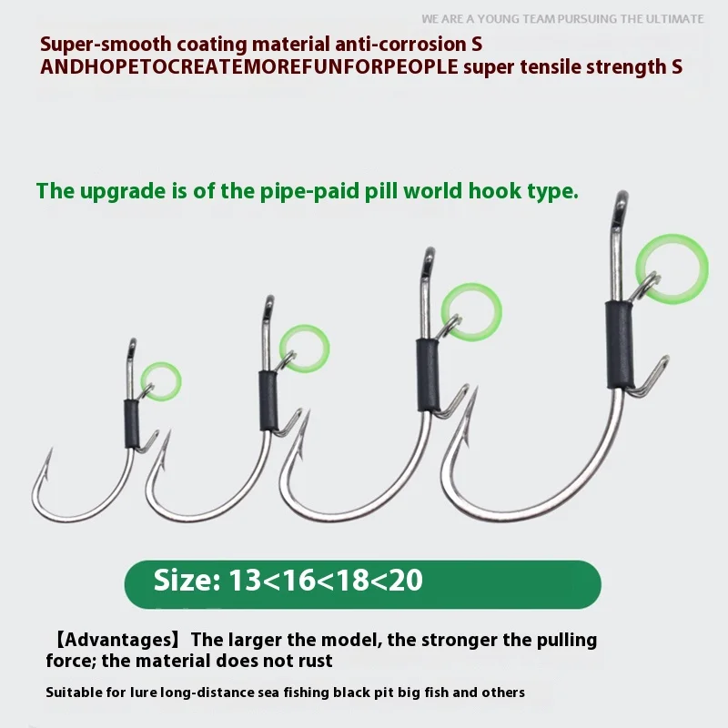 خطاف خلفي جديد من الروبيان معلق بخطاف الروبيان المباشر مرتبط بالمنتج النهائي مجموعة صيد الروبيان العائمة Luyaji لصيد الأسماك البحرية ب #3