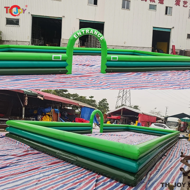 10x6m Commercial Grade Outdoor Play Kids Inflatable Foam Pit Equipment For Party Grass Land Inflatable Soap Water Pool