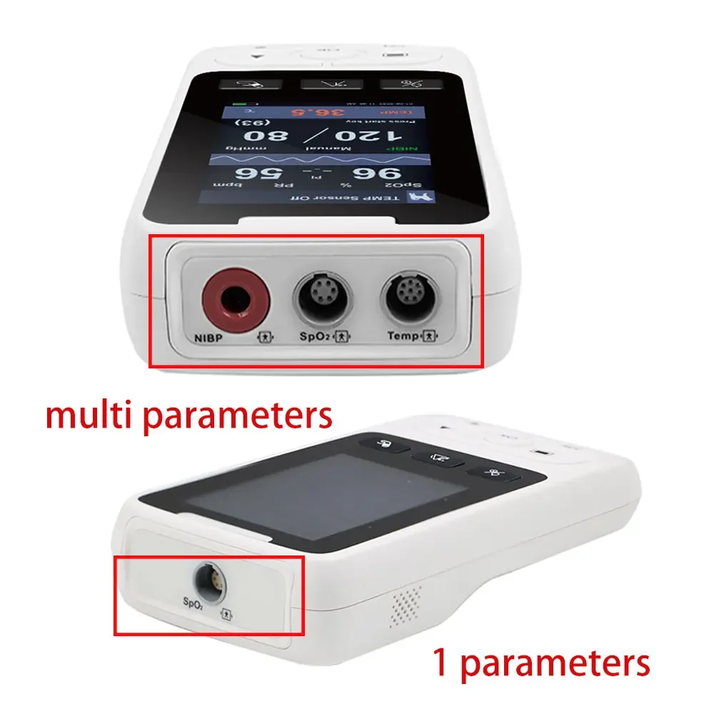 Sm50 hand gehaltener Patienten monitor Heim krankenhaus icu spo2 nibp temp pr Vital funktionen überwachen Einzel-/Multi parameter optional