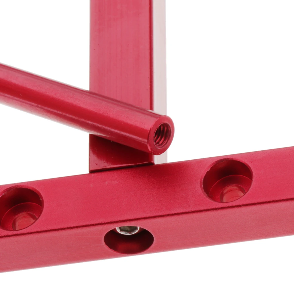 RC Car Rack Stand Alloy Tire Storage Shelf Holder for SCX10 D90 1/10 Crawler Garage Organizer