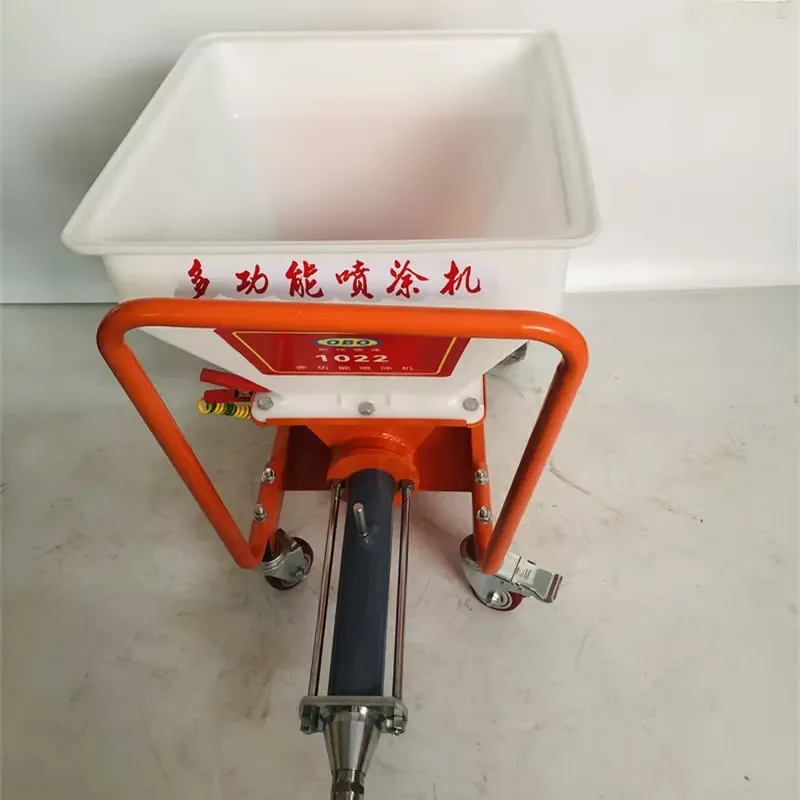 Crusher 1022 Portable Electric Wall Coating Machine Small Sprayer for Texture Rendering Core Engine Pump Motor