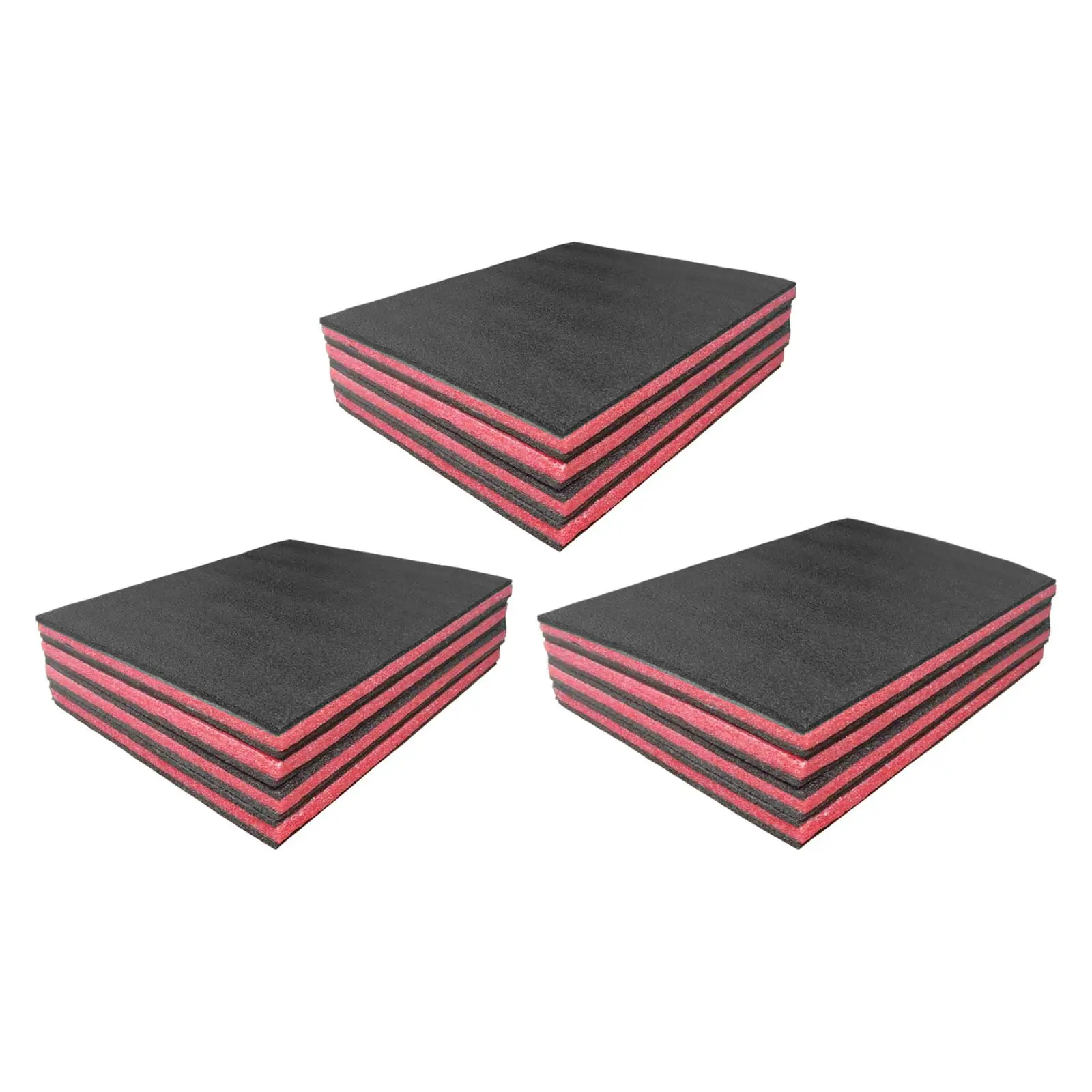 

4x Tool Box Foam Inserts Tool Foam Sheets Easy to Use Versatile Protection Packing Pads for Transport Padding Board Hard Case