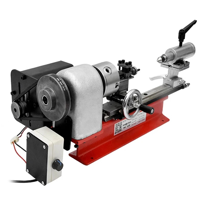 350W Mini Miniature Desktop Lathe, Metal, Clock, Woodworking, Wenwan, Home Instrument, DIY 4-jaw/3-jaw chuck 220v