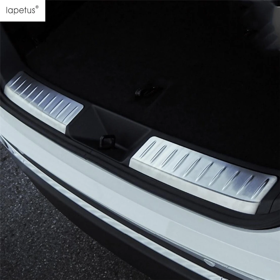 Rear Trunk Bumper Sill Scuff Plate Protector Guard Cover Trim Stainless Steel Accessories For Toyota Venza / Harrier 2021 - 2024 - Image 4
