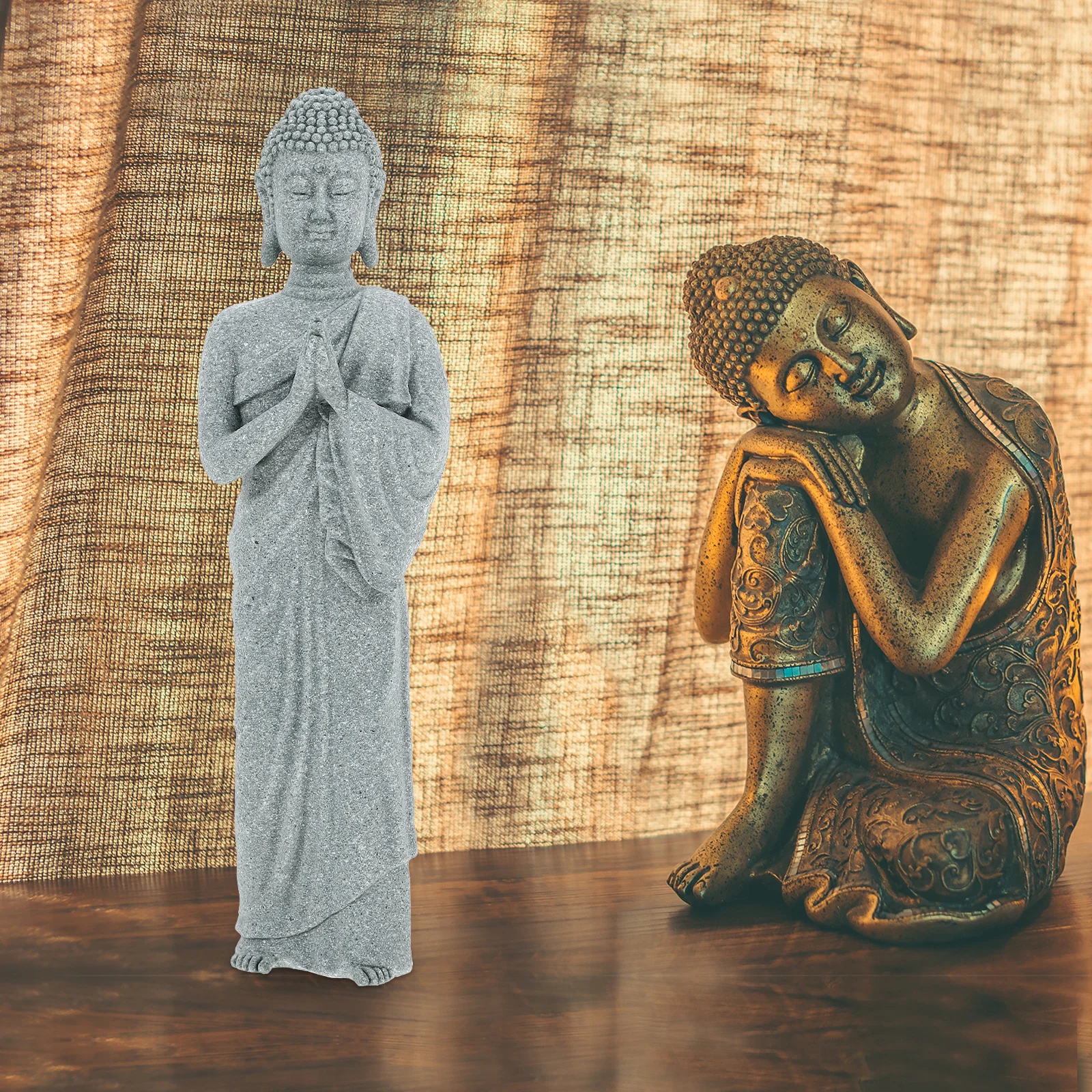 

Mini Small Fish Fish Tank Buddha Ornament Tank Decor Aquarium Buddha Desktop Garden Ornament Home Decoration Sculpture