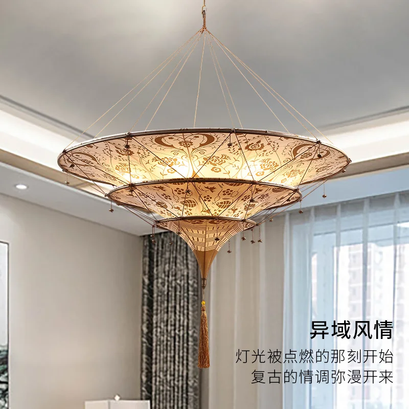 

Clubhouse Living Room Zen Tea Room Study Lighting South East Asia Style Restaurant Lighting