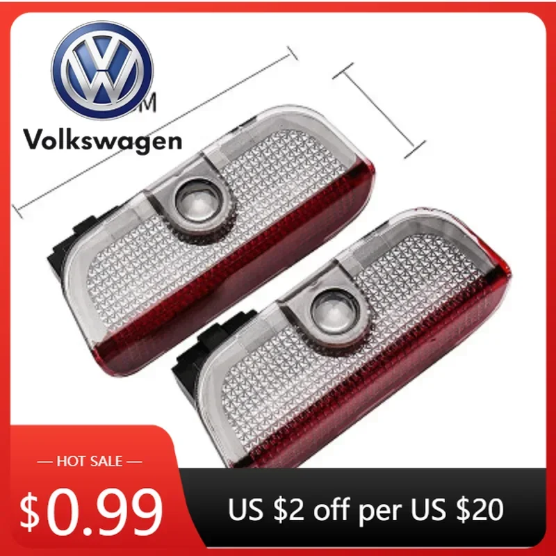 

Горячая новинка 2026: Комплект из 4 светодиодных проекторов логотипа Volkswagen для дверей (подсветка при открытии) для VW R Golf 5 6 7 GTI GTD GTE 7N Touran CC Passat B6 B7 B8
