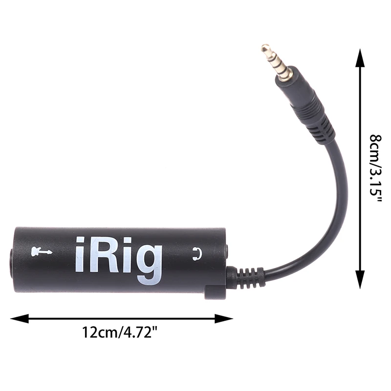 1Pc Guitar Interface I-Rig Converter Replacement Guitar for Phone Guitar Audio Interface Guitar Tuner Guitar Line Irig Converter