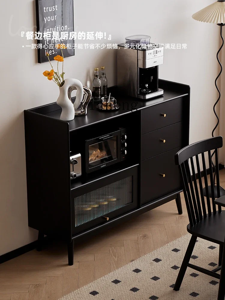 ZZ جميع خزانة جانبية لتناول الطعام من الخشب الصلب، خزانة مطبخ لغرفة المعيشة، خزانة تخزين منزلية