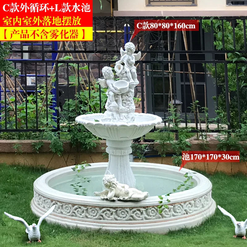 Flowing water landing to attract wealth wedding decorations