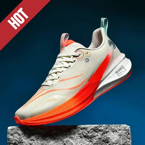 Marathon Männer Sport Laufschuhe Air Kissen Atmungsaktive Leichte Bequeme Männer Athletische Outdoor Turnschuhe Carbon Platte