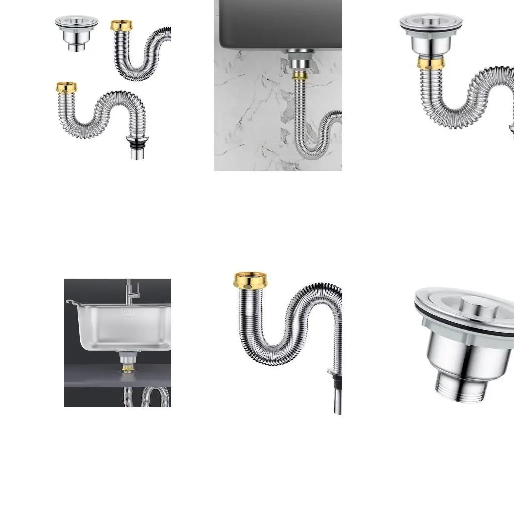 

Y1ud Многофункциональная стальная раковина Аксессуаль для сливной трубы предотвращает запахи повышает скорость слива, подходящую