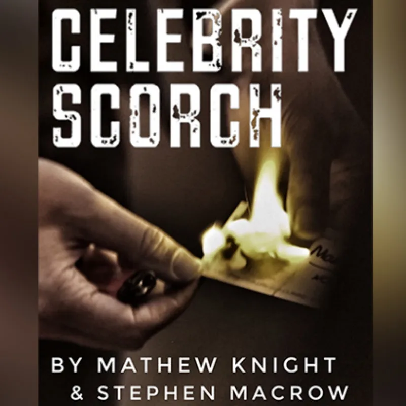 Celebrity Scorch SUPERSPI Gimmick by Mathew Knight Mentalism Magic Close up Magic Tricks Illusions Visual Magie Magician Fun