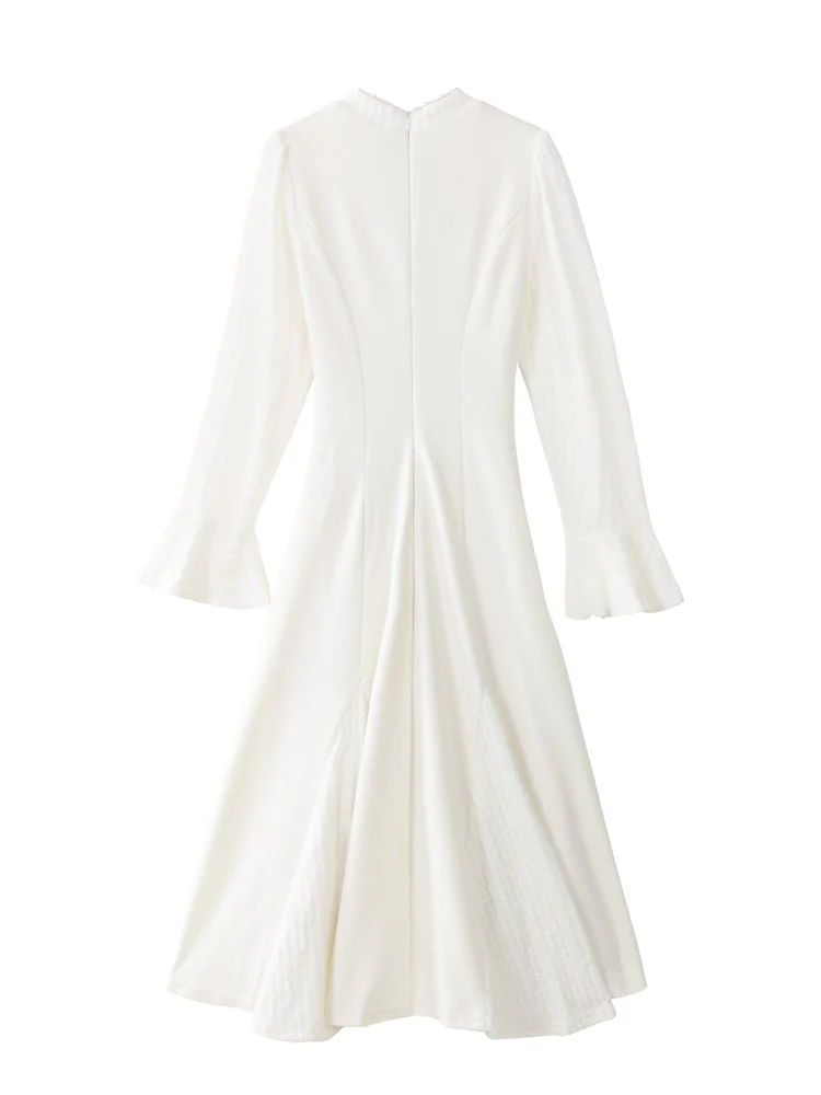 

Ele Long Dr Ladies Faion Winter Slimming Floral Exposure South Deer New 2025 A-Line Skirt Casual Sle l Waist