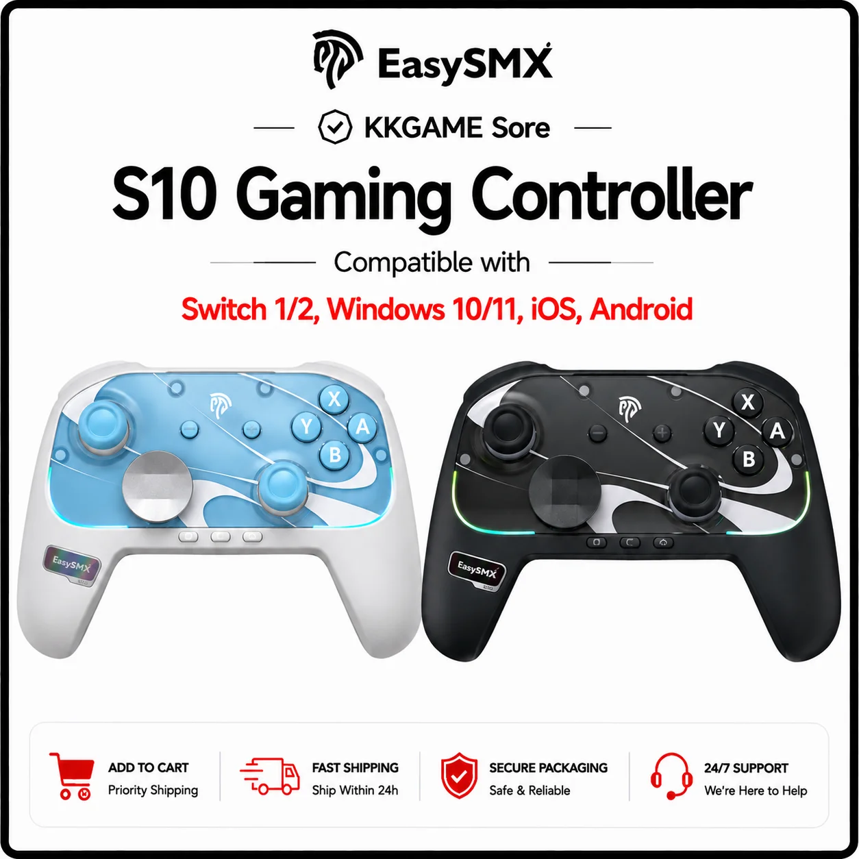 controller-wireless-easysmx-s10-rgb-con-joystick-tmr-gamepad-bluetooth-50-con-funzione-wake-up-per-switch-1-2-pc-telefono-steam-tv-pokemon