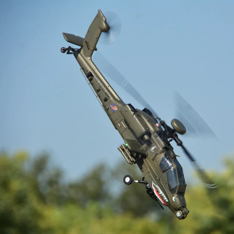 F11 Apache Armed Combat Unmanned Helicopter 6-Channel 3d Stunt Remote Control Simulation Model Airplane Boy Holiday Gift